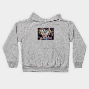 Butterfly Fantasy Illustration Kids Hoodie